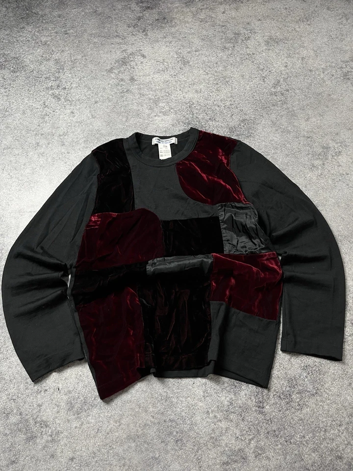 🔥CAMISETA COMME DES GARÇONS ARCHIVO PATCHWORK MANGA LARGA CDG AÑOS 90 Foto 2 de 4