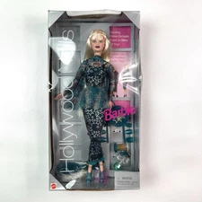 Mattel Barbie Hollywood Nails Doll Star Print Outfit Glitter Accessories 1999