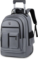 Zaino Trolley per PC Portatile Da 15.6 Pollici Borsa per Laptop Con Ruote Zainet