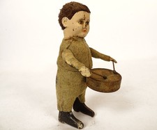 Vintage Antique Mechanical Toy Drum Automaton Child Schuco Germany XXth