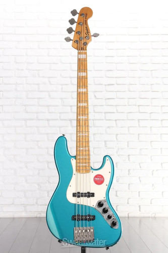 Squier Classic Vibe Active '70s Jazz Bass V - Ocean Turquoise