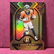 2023 Panini Gold Standard -  Marvin Mims #166 - Black One Of One (RC)