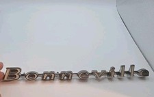 Vintage 1960s -70s Pontiac Bonneville Emblem Rare Badge Collectible Metal