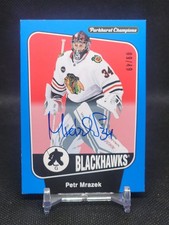 2024-25 Parkhurst Champions Petr Mrazek Blue Auto #'D 09/49 #29