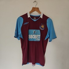 West Ham United 2008 / 2009 Home Umbro Football Shirt Medium