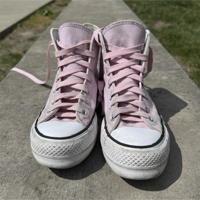 Converse Chuck Taylor All Star High Top Pink Floral Canvas Sneakers