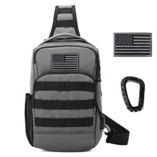 Valinov Tactical Shoulder Bag Molle Shoulder Backpacks Military Sling Daypack Ba