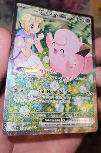 Pokemon 2025 Journey to Together Lillie's Clefairy #184/159 Print Error Card