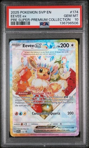 2025 POKEMON SVP PRISMATIC EVOLUTIONS SUPER-PREMIUM PROMO #174 EEVEE EX PSA 10