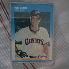 Fleer 1987 Will Clark #269 Rookie Base San Francisco Giants Baseball