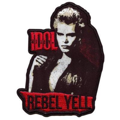 Billy Idol Rebel Yell Patch Fist 70s Rock Icon Sublimated Embroidery Iron On