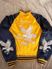 Made in Japan Good Condition Vintage Eagle Embroidery Limited Edition Sukajan