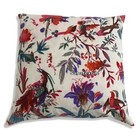 Indian Velvet White Bird Printed Home Decor Cushion Cover Sofa Decor Cover US