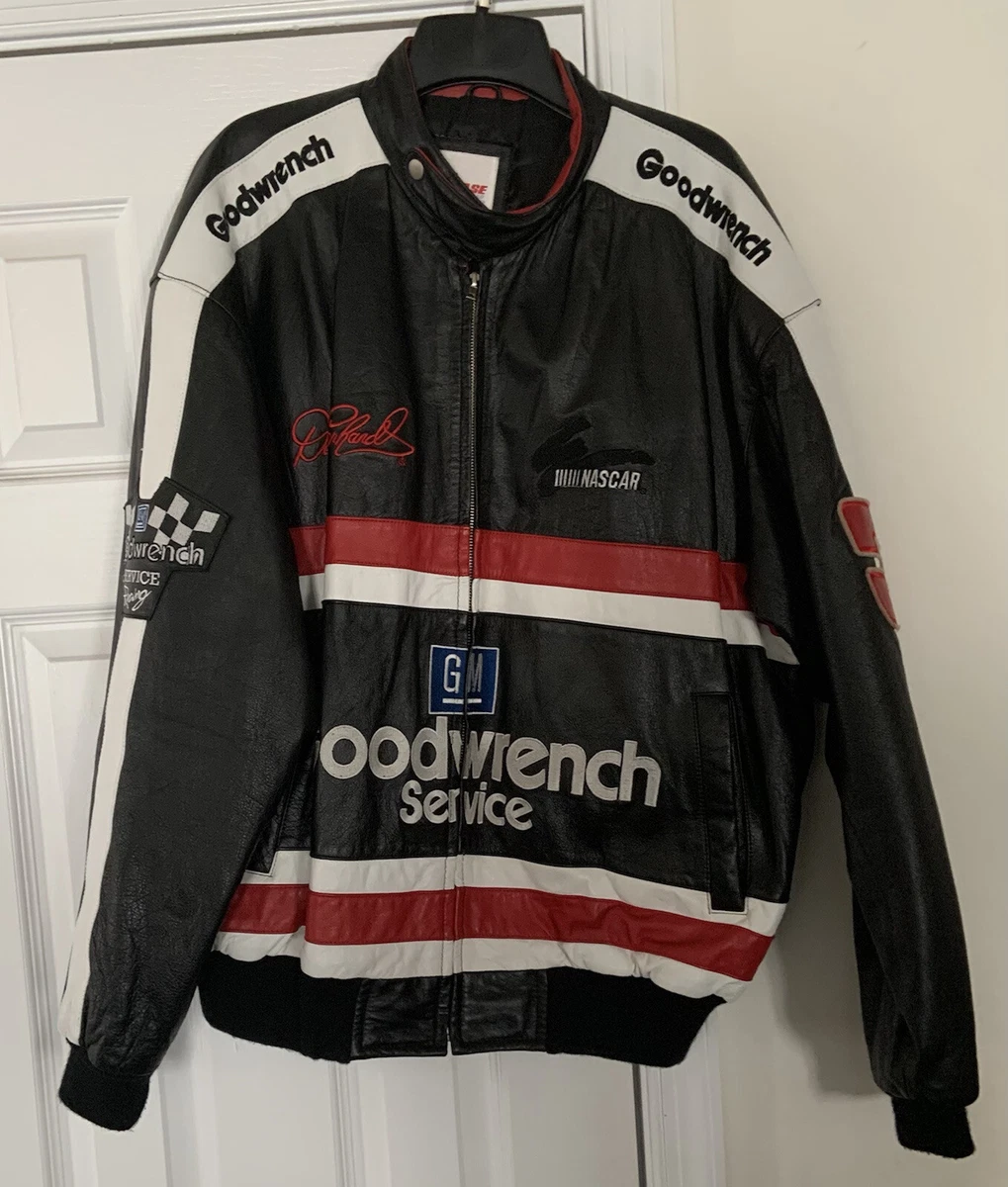Vintage Chase Authentics NASCAR Dale Earnhardt Leather Jacket | eBay