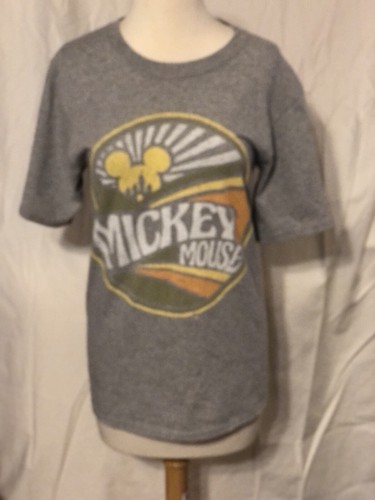 Mickey Mouse Sunrise Castle T-Shirt Disney Parks Size S/Ch