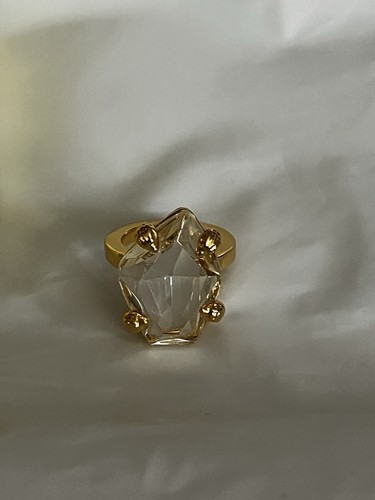 KURT GEIGER LONDON Eagle CRYSTAL Stone Cocktail Ring Size 7 NIB - Picture 2 of 6