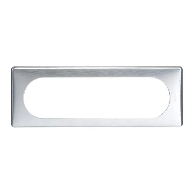 Plaque Celiane 6/8 modules Legrand 68926 - Finition Aluminium métal brossé pour support universel