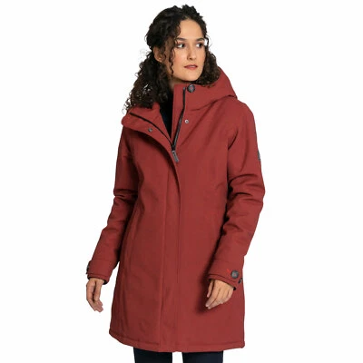 Elkline Schnieke Damen-Mantel Outdoor-Jacke Regenmantel Wetterjacke Rot