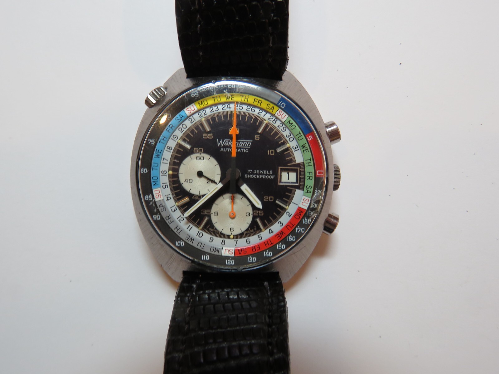 Wakmann Regate Chronograph Automatic Watch, Leman… - image 2