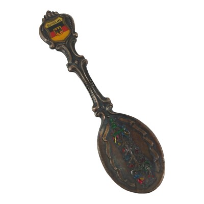Deutschland Germany Vintage Souvenir Spoon Collectible Maypole or Christmas Tree