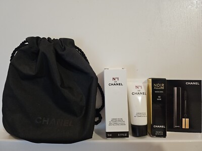 Chanel Red Camellia Revitalising Cream 5ml & Noir Allure Black Mascara 3g Neu