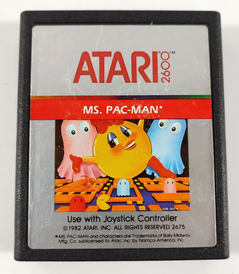 Jeu Atari 2600 en loose  Ms Pac Man  Envoi rapide et suivi