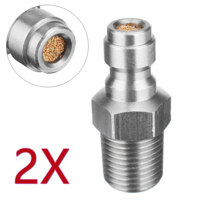 2 Stück Edelstahl Paintball Einwegventil CO2 Foster HPA/N2 Füllnippel 1/8''