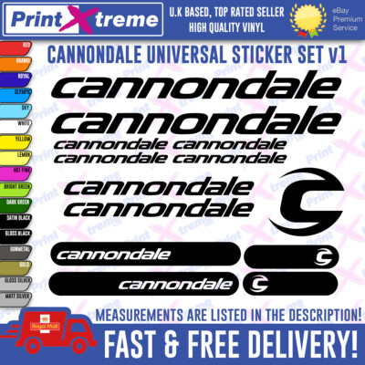 Cannondale Bikes Aufkleber Sticker Vinyl Mountainbike MTB Top Qualität V1