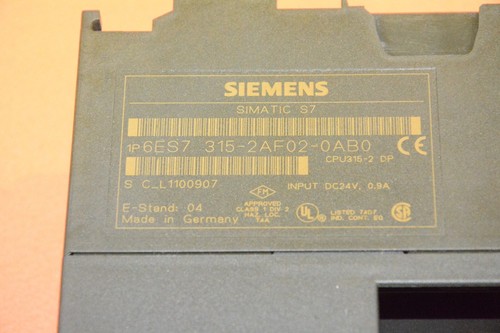 Siemens Simatic 6ES7 315-2AF02-0AB0 CPU - Picture 9 of 9