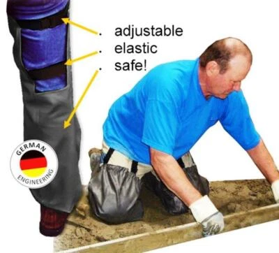 CHAPS & MORE Knieschoner Estrichleger Chaps Arbeitshose + Kniepolster Bodenleger Fliesenleger