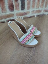 Veronica Beard Women's Dali Woven Wedge Sandals multicolor Size 8