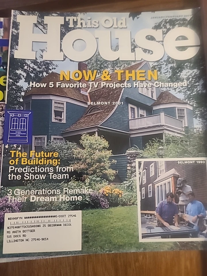 This Old House Magazine Lot of 10 Magazines Published In 2001 Foto 3 de 4