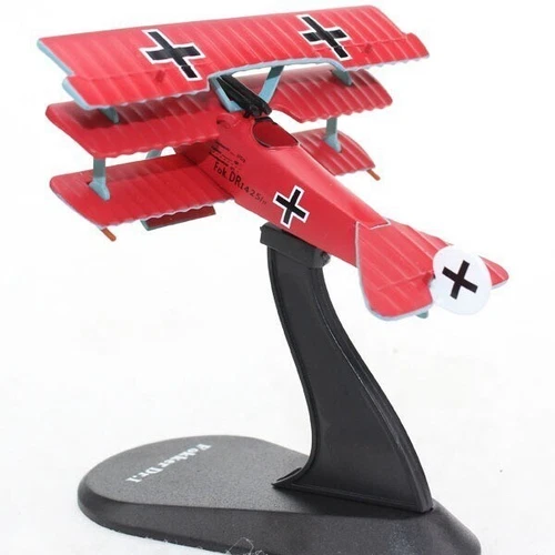 1:72 WWI Germany Fokker Dr.I Fighter Aircraft Model Diecast Military Collection