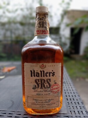 Haller's SRS Half Gallone Whisky  1,89 Liter, Philadelphia 70er Absolute Rarität