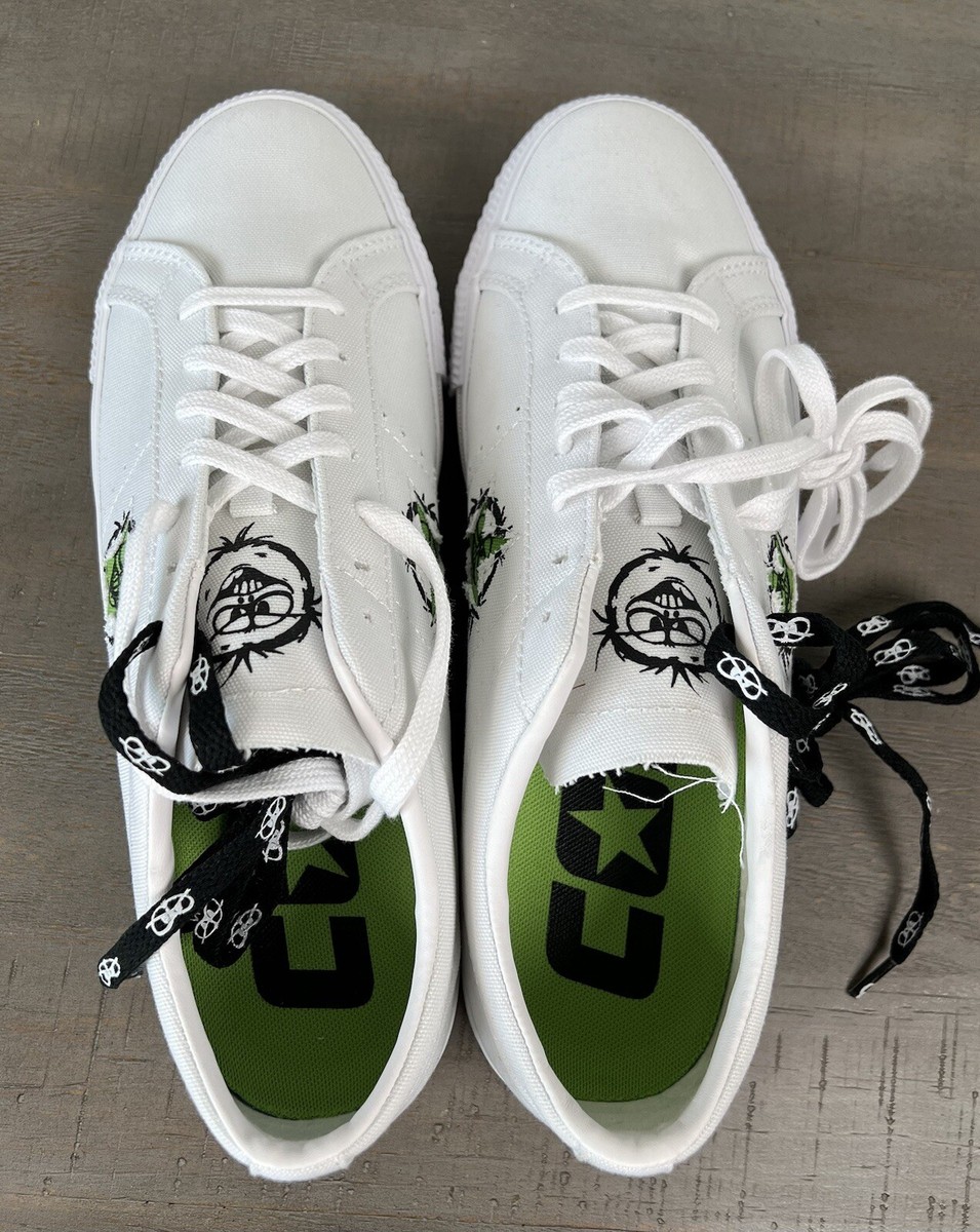 Converse One Star Pro Ox Monster Airbrush CONS White Shoes  display picture 1