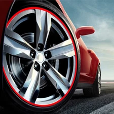 16x Reflective Car Wheel Hub Rim Sticker Tape Decal Strip Accessories For 18"