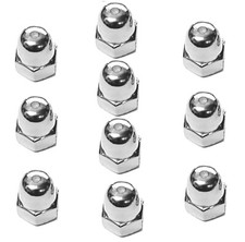 Image of Quality M8 A2 Stainless Dome Nut Pack (Pack of 10 Nuts)