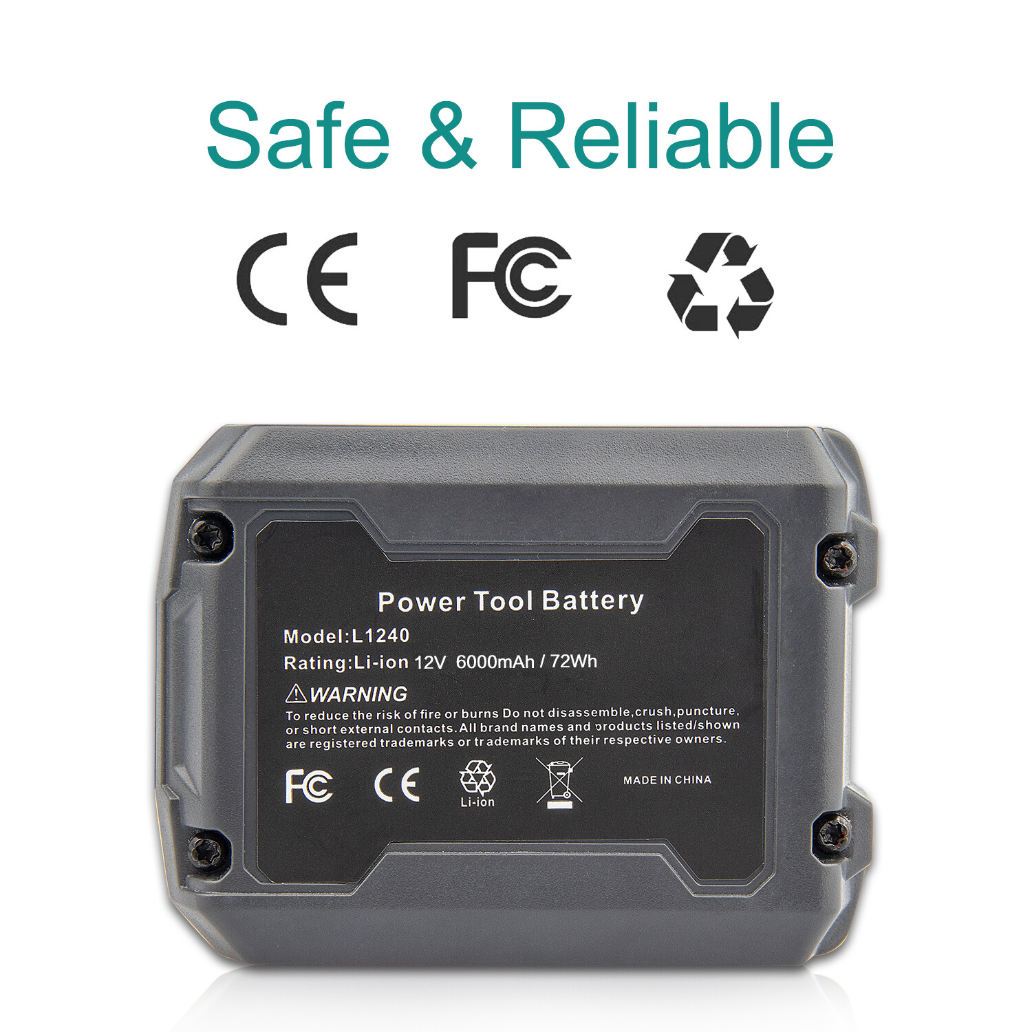12V 6.0AH Lithium Battery For Ridgid L1240 R82049 R82048 R82007 R82009 ...