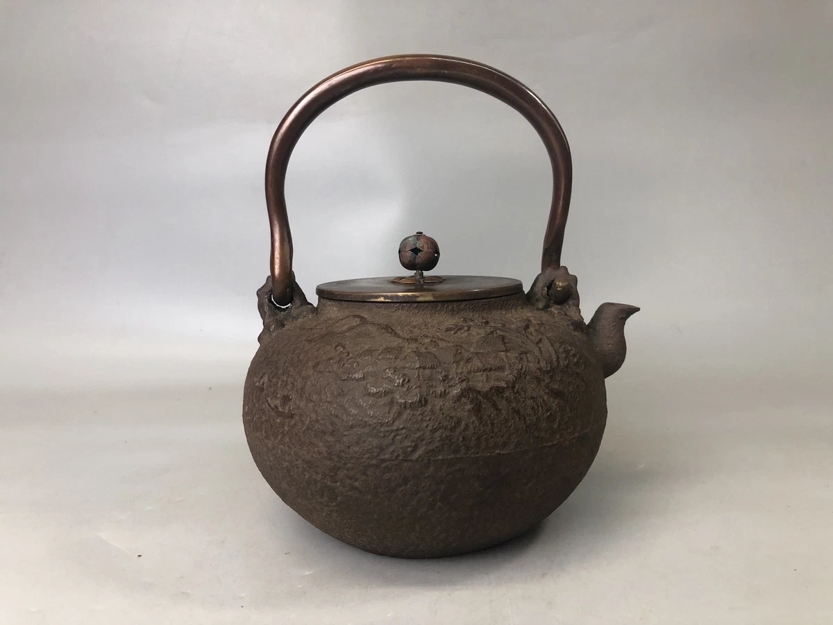 复古原始铁古董日本茶壶| eBay
