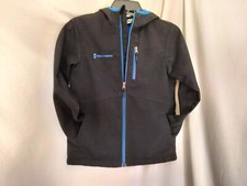 Free Country Jacket Coat Black Blue Camo Zip Up Hooded Boys Size Large 7/8