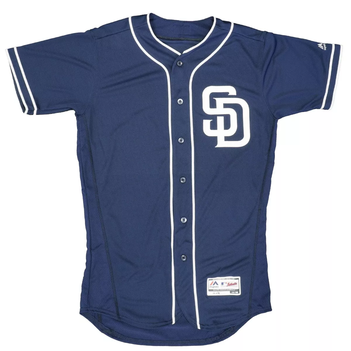 San Diego Padres Majestic Alternate 50th Anniversary Flex Base Authentic Collection Team Jersey - Navy