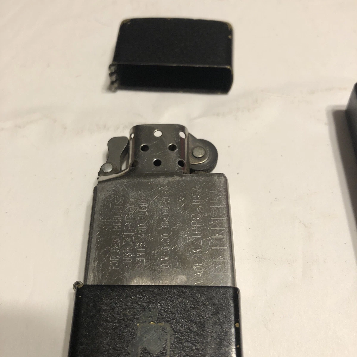 Zippo Lighter 207G Silver Brass Finish 181507-K HK1084720B Case | eBay