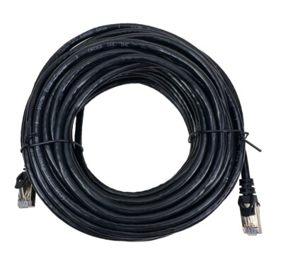 15m schwarz CAT6 RJ45 Ethernet Kabel Netzwerk LAN Patchkabel Fast Speed Router PC