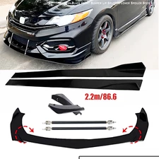Front Bumper Lip Spoiler Splitter Body Kits Rear For Honda Civic SI Sedan Coup