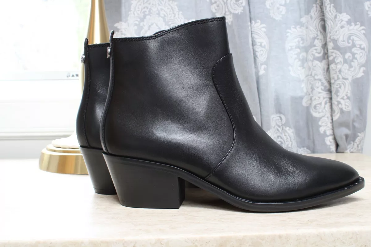 Patricia Nash Leather Ankle Boots Suzanna Black 8 M eBay