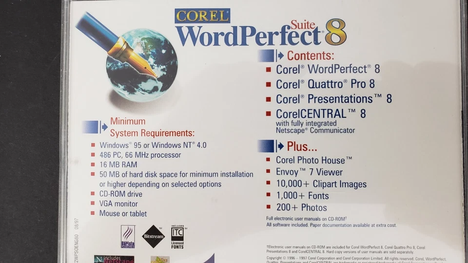 Corel Wordperfect Suite 8 - Windows 95 or NT 4.0 Software on CD - Image 3 of 4
