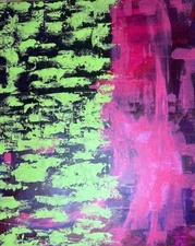 Original Abstract Acrylic Painting on Canvas Large Contemporary Art 24 by 30 In