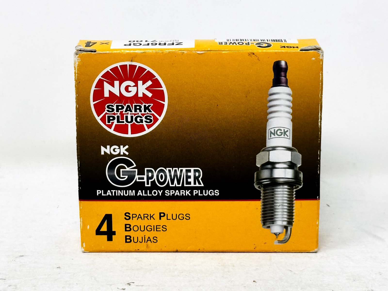 4-Pieces NGK G-Power Platinum Alloy Spark Plugs ZFR6FGP 7100 - NEW
