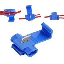 Quick Splice Snap Wire Connectors,  Self-Stripping Blue 100