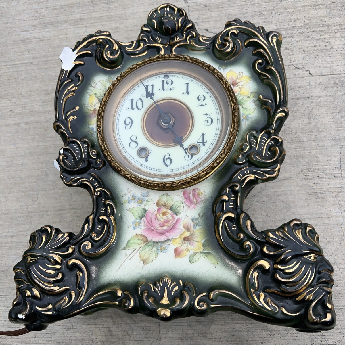 Antique Waterbury Porcelain Clock - Parlor No. 93 Mantle